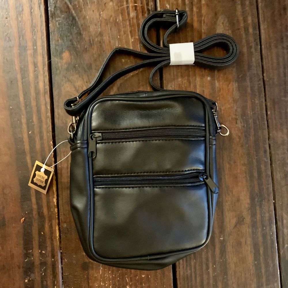 NEW Leather Crossbody Travel Purse
